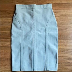 NWOT Akira silver grey bodycon skirt, S